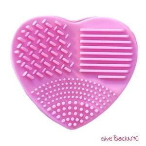 Makeup Brush Cleansing Pad Pink